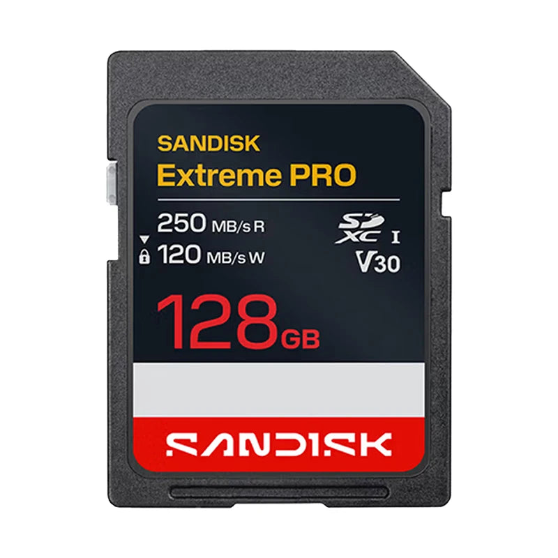 SanDisk Extreme PRO SDXC V30 UHS-I SD Card 64GB–512GB 4K