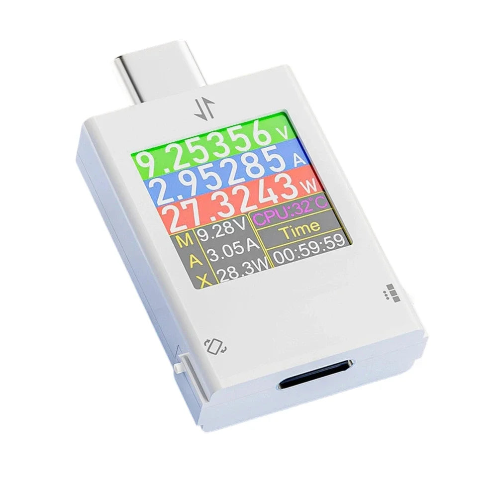 USB Charger Tester B10 Type-C Voltmeter Ammeter DC 4.5–50V