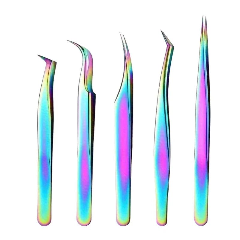 Precision Eyelash Tweezers Set – Stainless Steel Lash Tool Eyelash Tweezers Set PRIMED