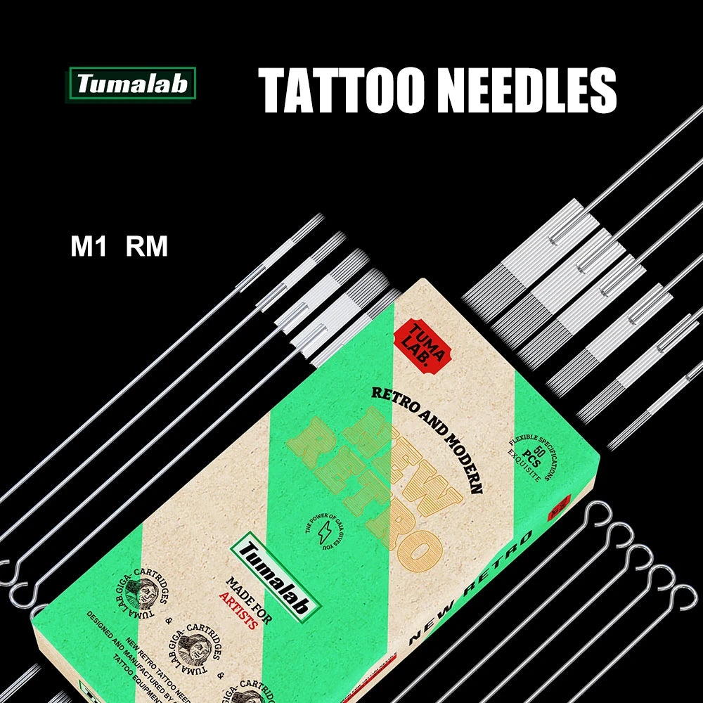 TUMAlab Sterile Disposable Round Magnum Tattoo Needles 50pk