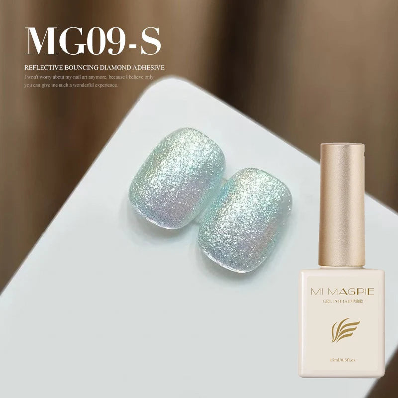 Diamond Glitter Gel Polish – Holographic UV LED Nail Gel 15ml