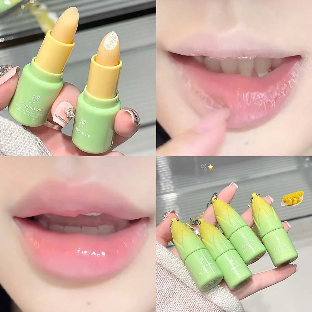 Cappuvini Corn-Shape Crystal Jelly Lip Balm | Moisturizing Tinted Lip Balm PRIMED