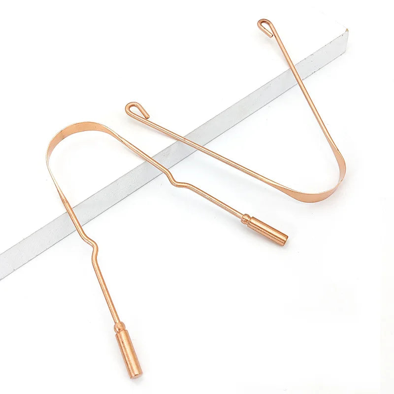 100% Copper Tongue Scraper – Fresh Breath Oral Hygiene Tool