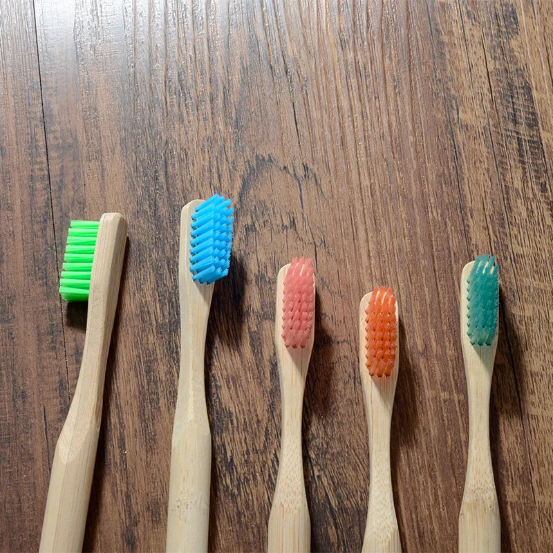 10-Pack Bamboo Toothbrush Medium Bristles | Eco Plastic-Free Bamboo Toothbrush PRIMED