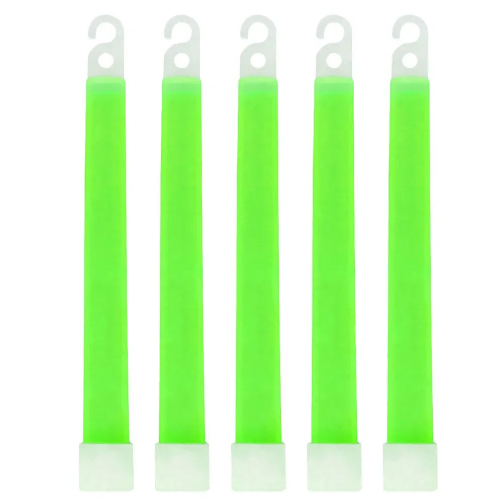 LED Glow Sticks 1/5/10 Pack – Camping, Party & Emergency Glow Light Sticks PRIMED 5PCS Green