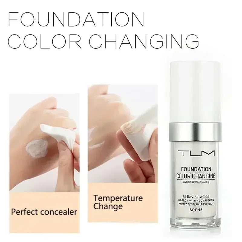 TLM Color Changing Liquid Foundation 30ml – Full Cover Matte