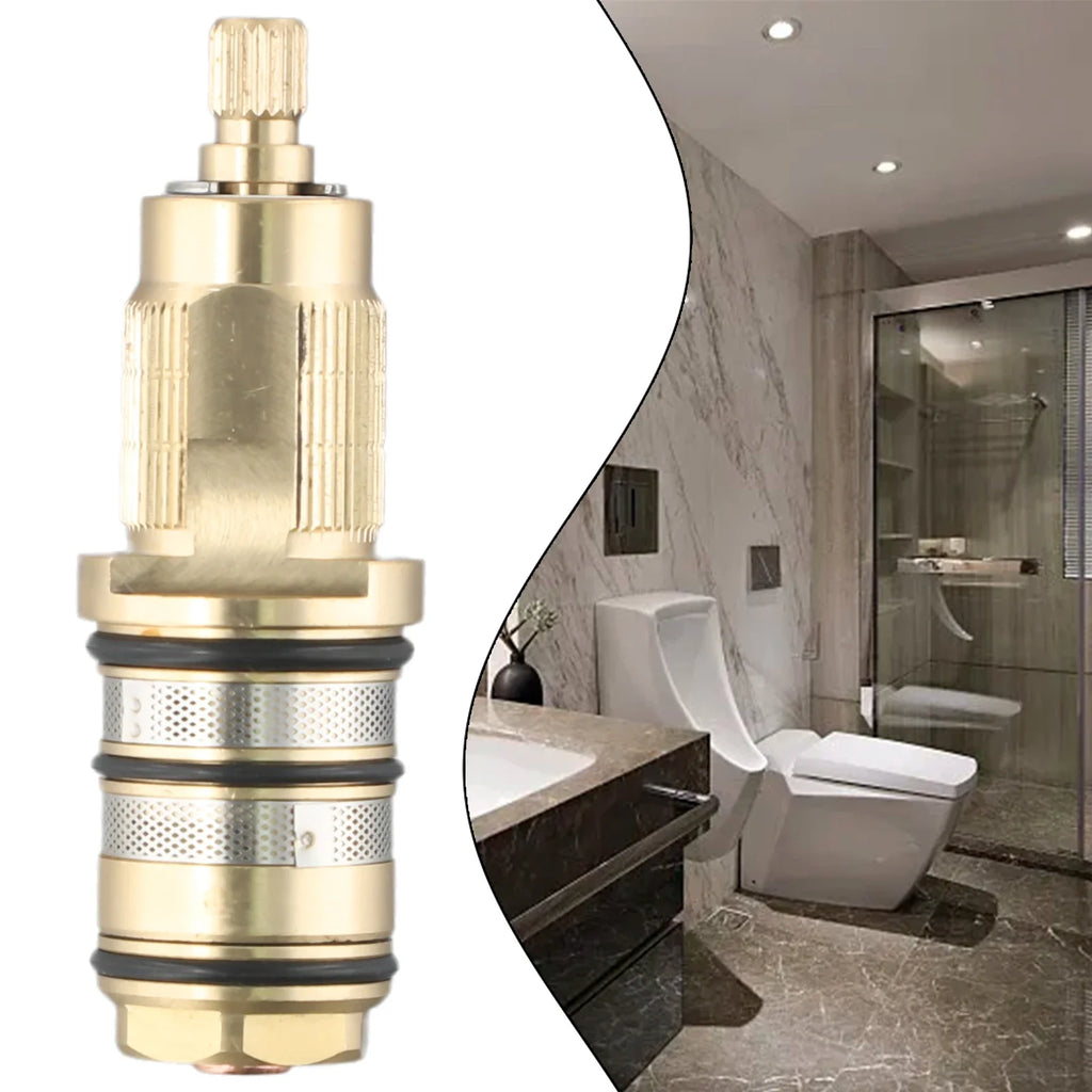 Brass Thermostatic Cartridge Faucet Spool Replacement Kit Thermostatic Cartridge PRIMED