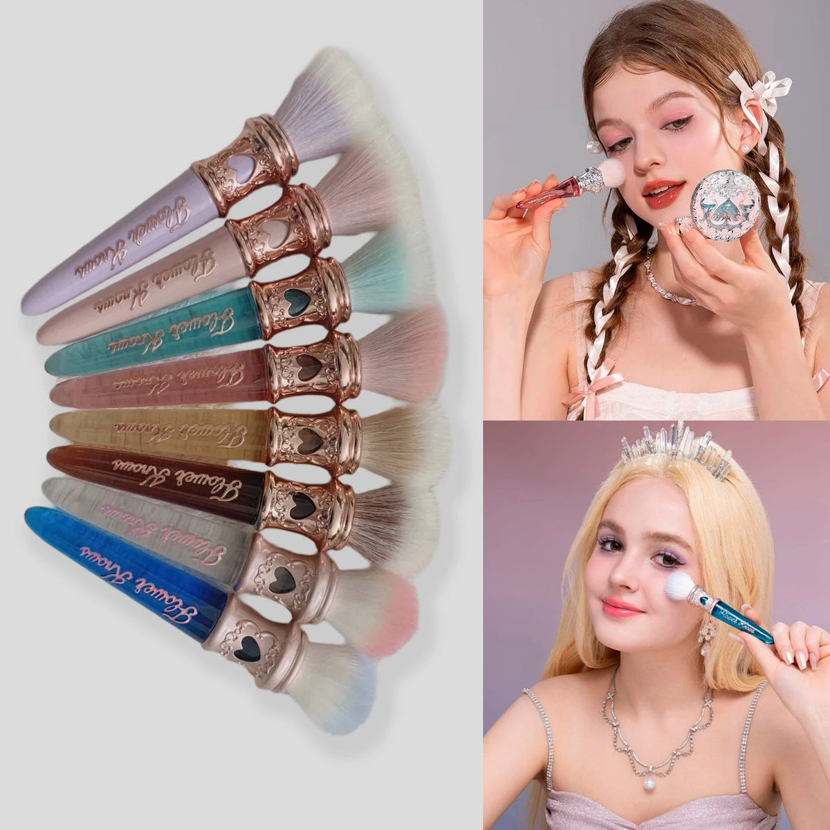 Flower Knows Moonlight Mermaid Brush – Pearlescent Makeup