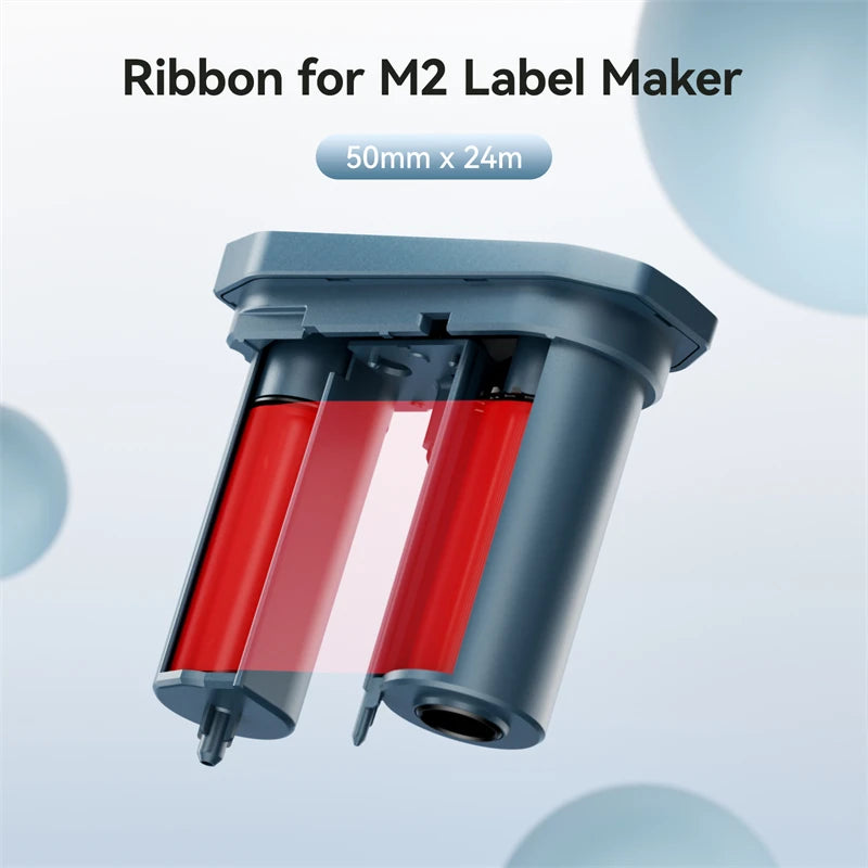Niimbot M2 300DPI Portable Thermal Transfer Label Printer Thermal Label Printer PRIMED Only Ribbon Red