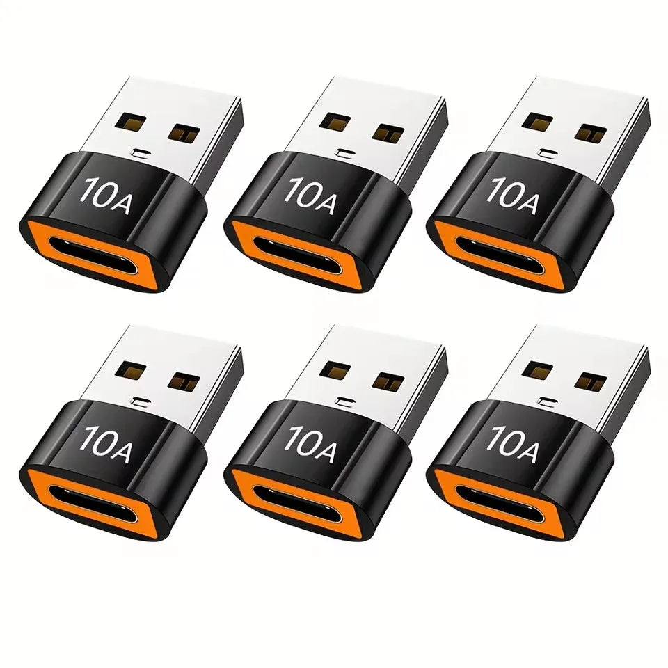 USB-C to USB-A OTG Adapter | Type-C Male to USB Female USB-C OTG Adapter PRIMED 6pcs USB A Male