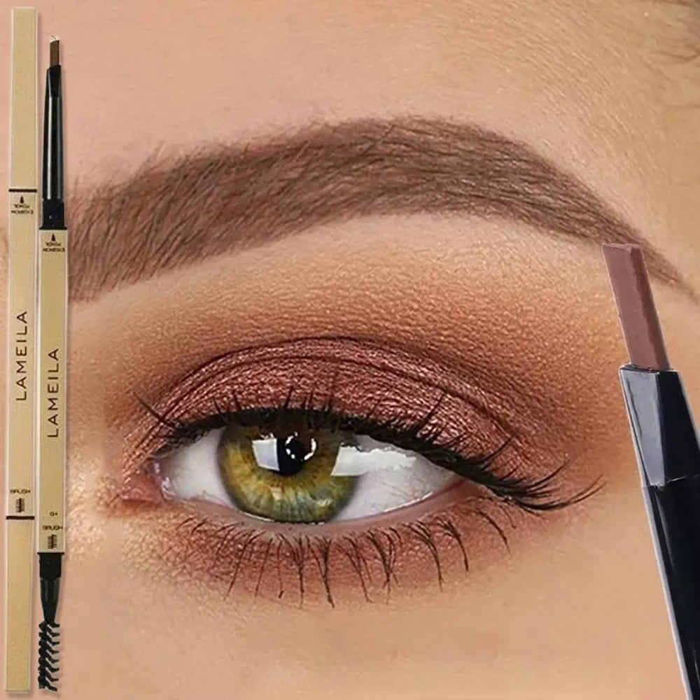 Ultra-Fine Double-Ended Waterproof Eyebrow Pencil – Light Brown Eyebrow Pencil PRIMED