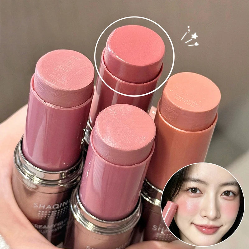 SHAQINUO Velvet Blush Stick – Matte Cream Cheek Tint