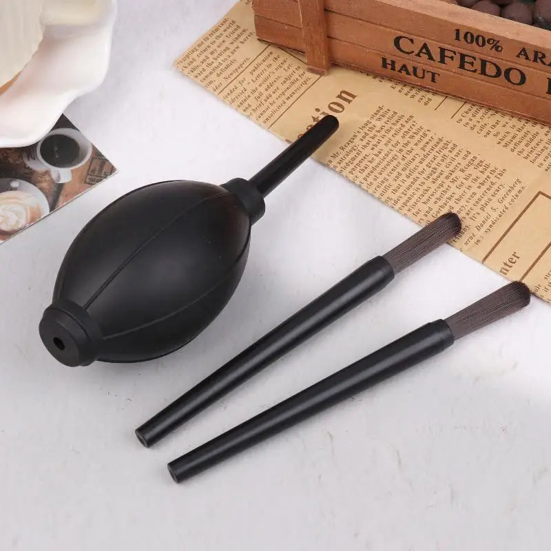 Coffee Grinder Cleaning Brush & Air Blower Set | Barista Tool Coffee Cleaning Set PRIMED