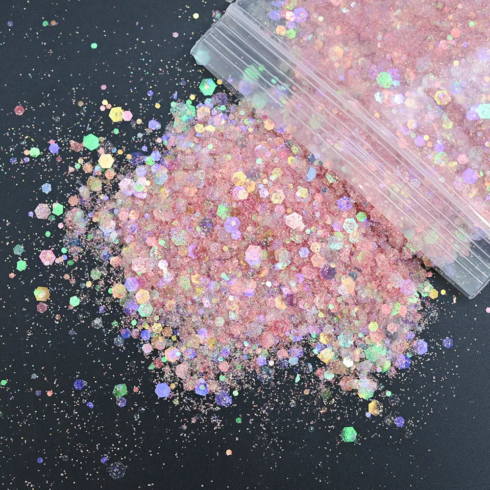 Mermaid Nail Art Glitter 50g – Chameleon Hexagon Sequins