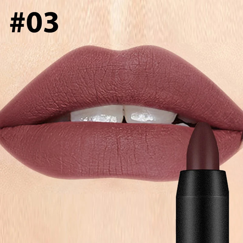 Velvet Matte Lipstick – 19 Shades, Long-Wear & Moisturizing