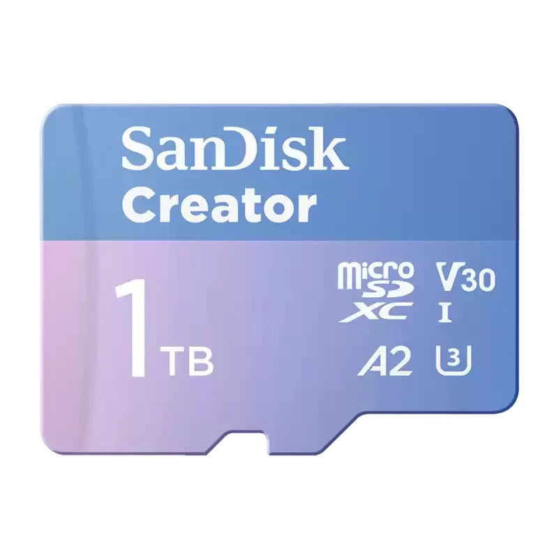 SanDisk microSDXC 128GB–1TB V30 A2 U3 – Up to 190MB/s microSD Memory Card PRIMED 1TB