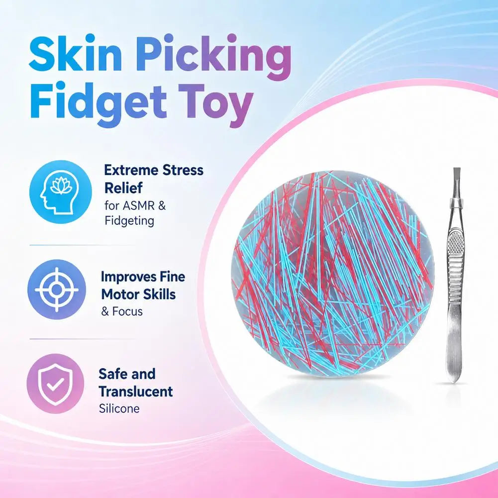 Sensory Fidget Picky Pad with Tweezers | Focus & Calm Toy