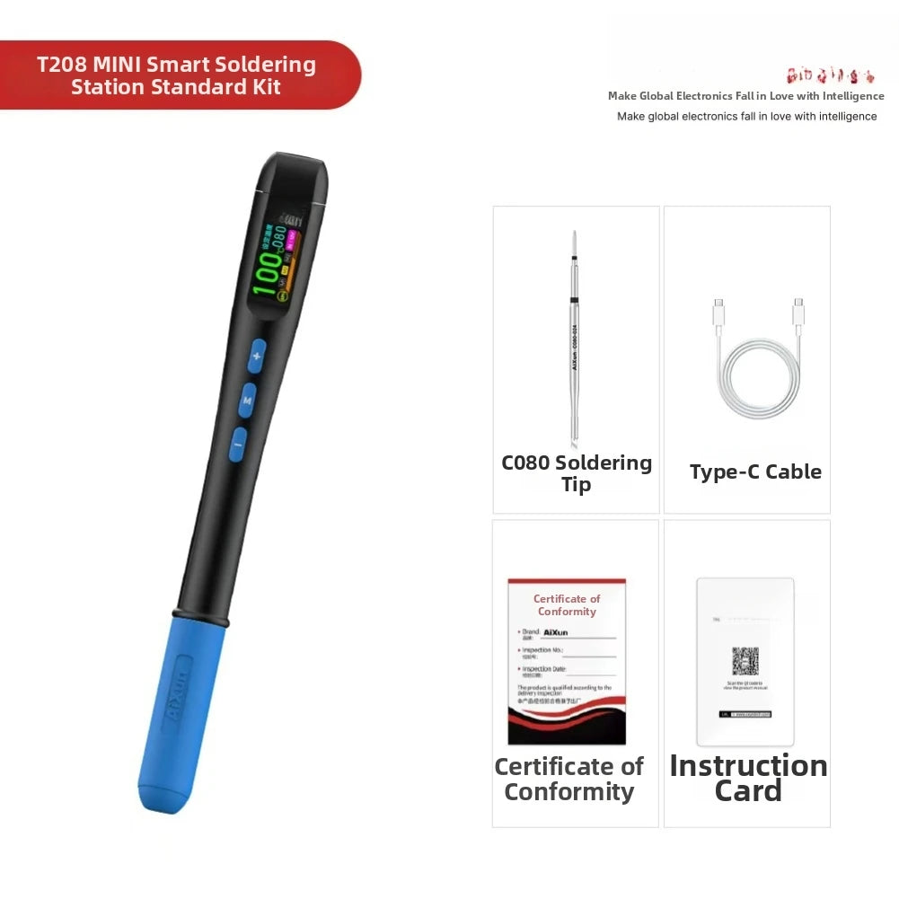 T208 Digital Soldering Iron – Fast Heat & Adjustable Temp