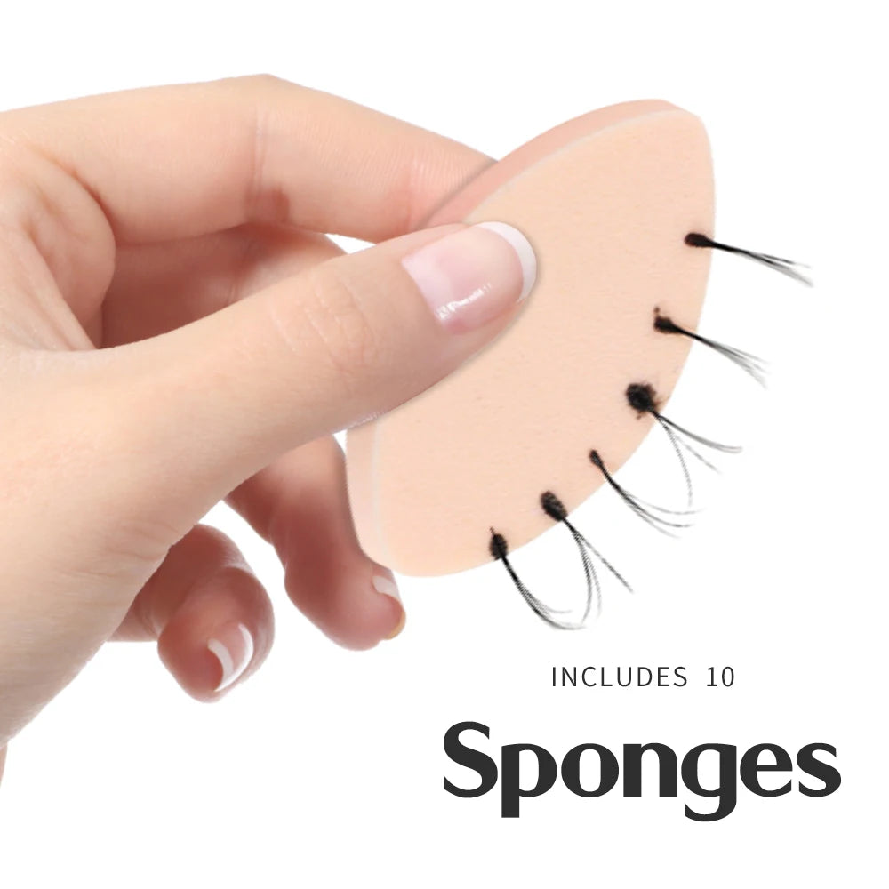 100Pcs Soft Sponge Lash Extension Pads – Reusable Practice Kit Eyelash Extension Pads PRIMED