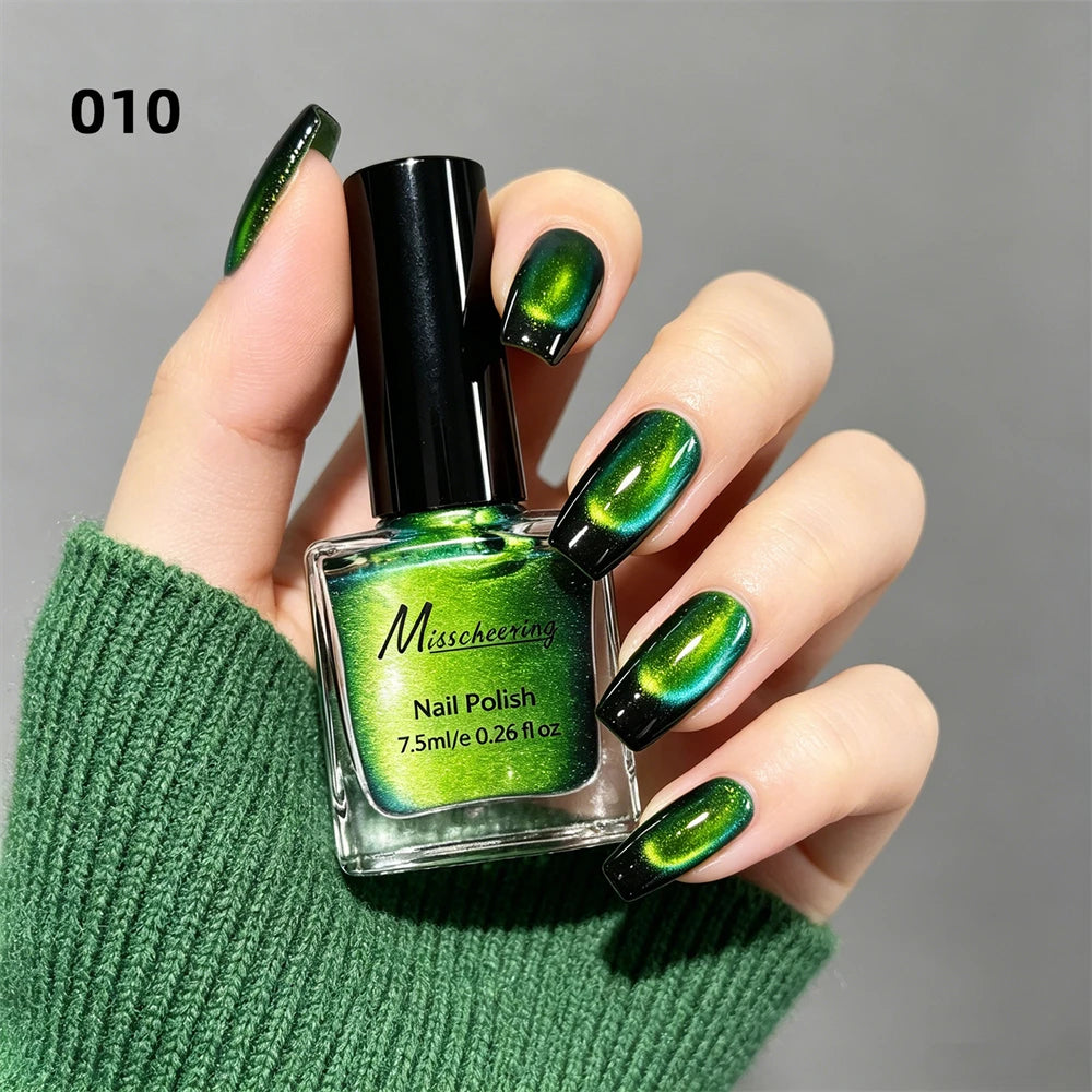 9D Cat Eye Magnetic Nail Polish – No UV Lamp, Quick Dry Magnetic Nail Polish PRIMED 10