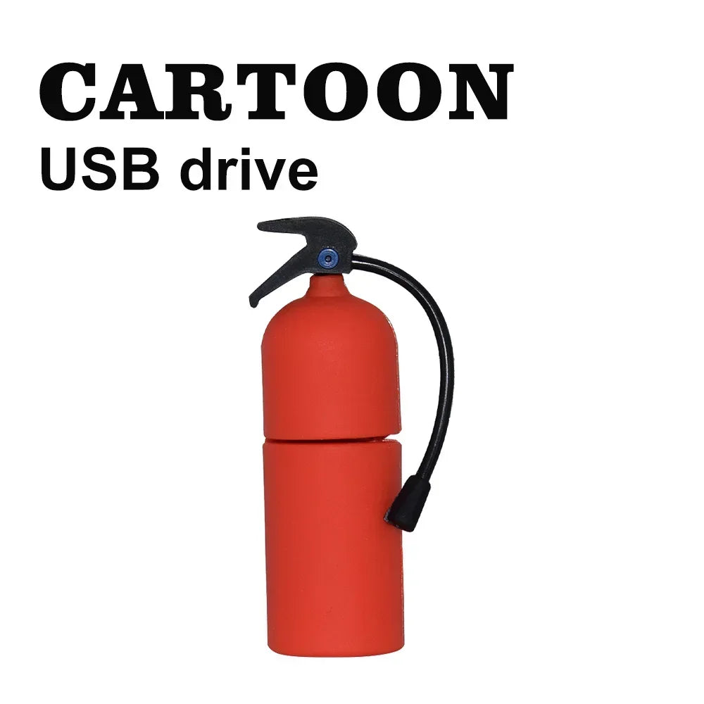 Fireman Fire Truck USB Flash Drive 8GB–128GB | Novelty Pen Drive Novelty USB Flash Drive PRIMED 8 GB Style2