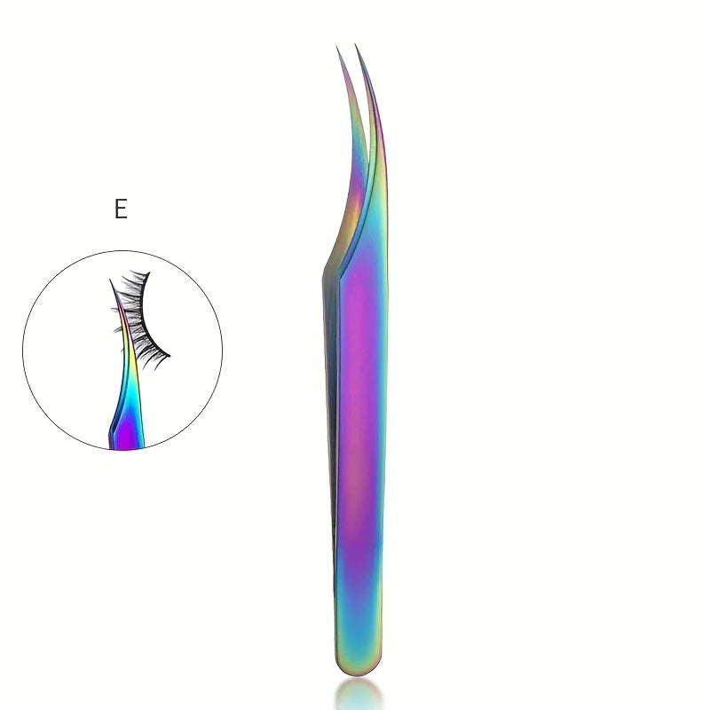 Precision Eyelash Tweezers Set – Stainless Steel Lash Tool Eyelash Tweezers Set PRIMED Dolphin clip