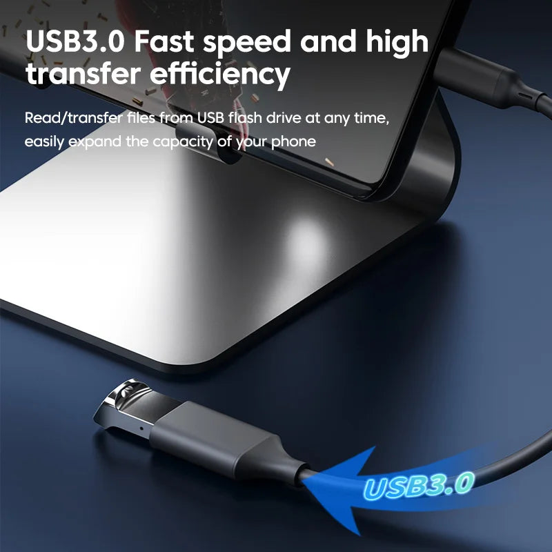 USB-C to USB 3.0 Female OTG Adapter | Fast Data Transfer USB-C OTG Adapter PRIMED