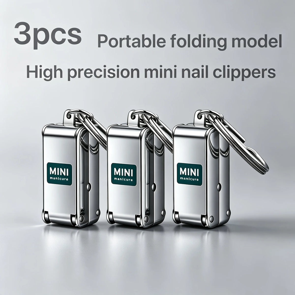 Stainless Steel Nail Clippers with Storage | Compact Manicure Tool