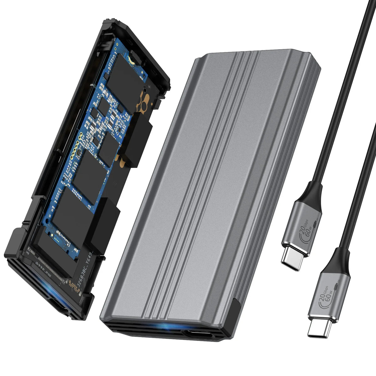 UTHAI NVMe M.2 SSD Enclosure 20Gbps USB-C Gen2 Aluminum Case