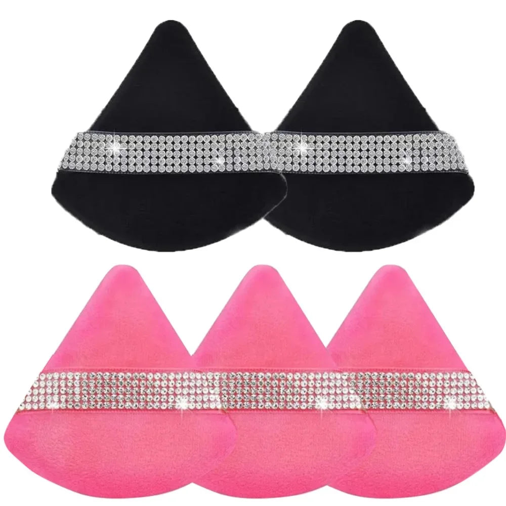 Triangle Crystal Velvet Setting Powder Puff – Diamond Ribbon