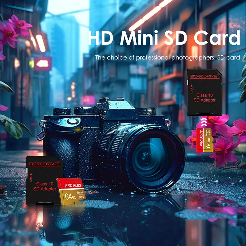 MicroDrive Class 10 Micro SD Card 4GB–256GB + SD Adapter Micro SD Card PRIMED