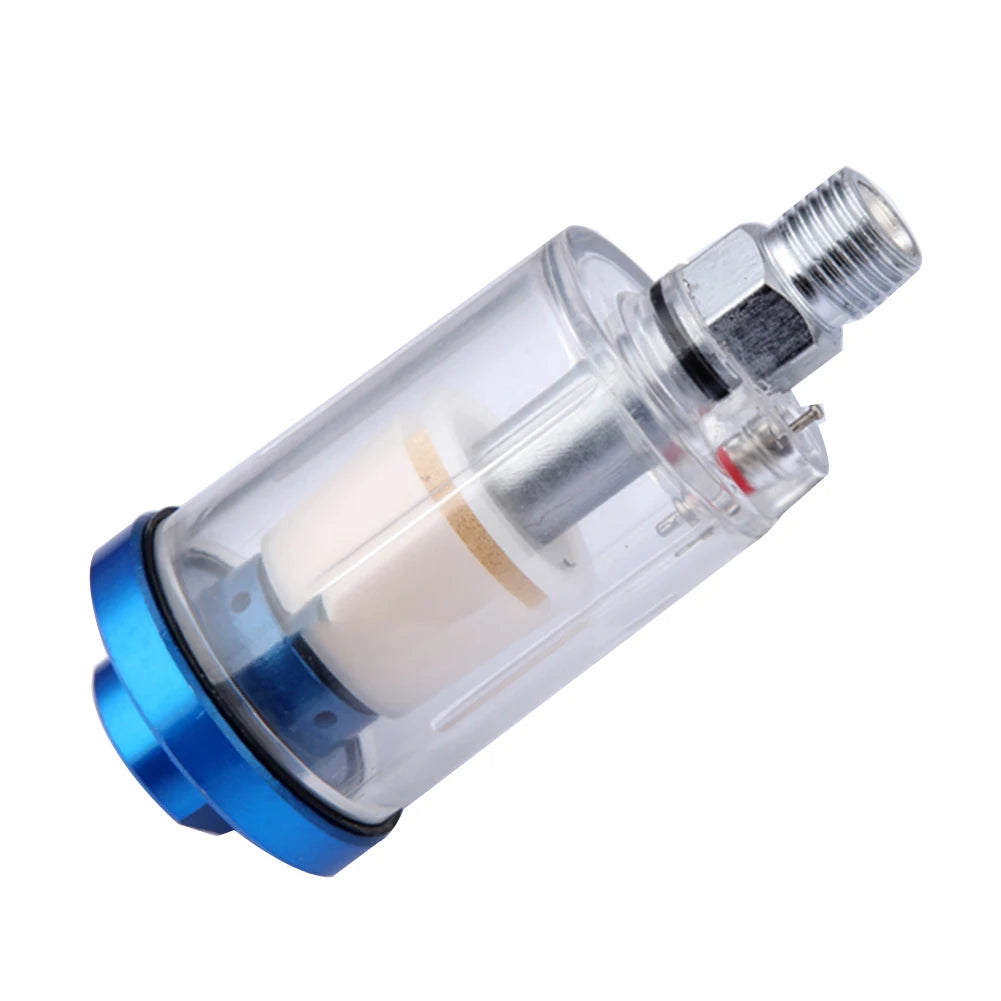 Pneumatic Inline Air Filter – 1/4" Water Oil Separator for Spray Gun Pneumatic Air Filter PRIMED as show