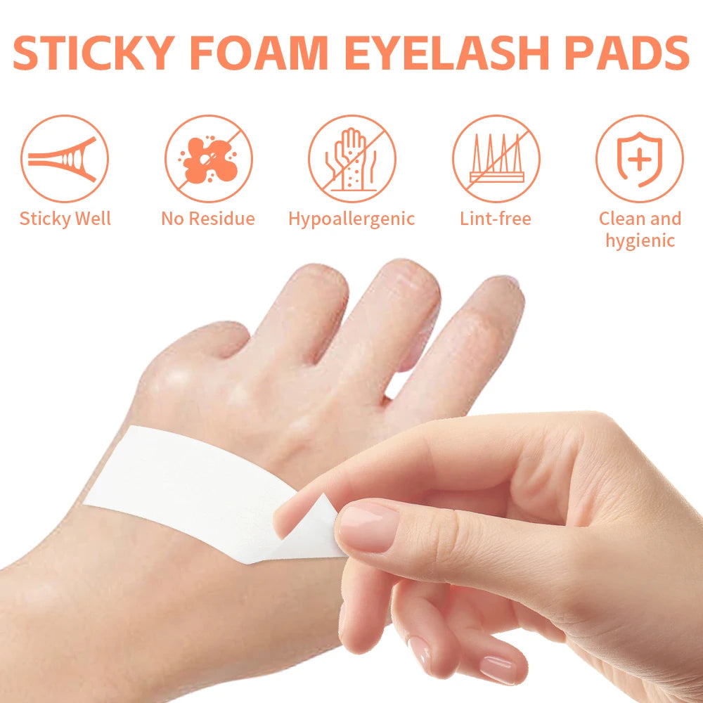 110Pcs Eyelash Extension Foam Tape Under Eye Pads – Non-Woven Eyelash Extension Tape PRIMED