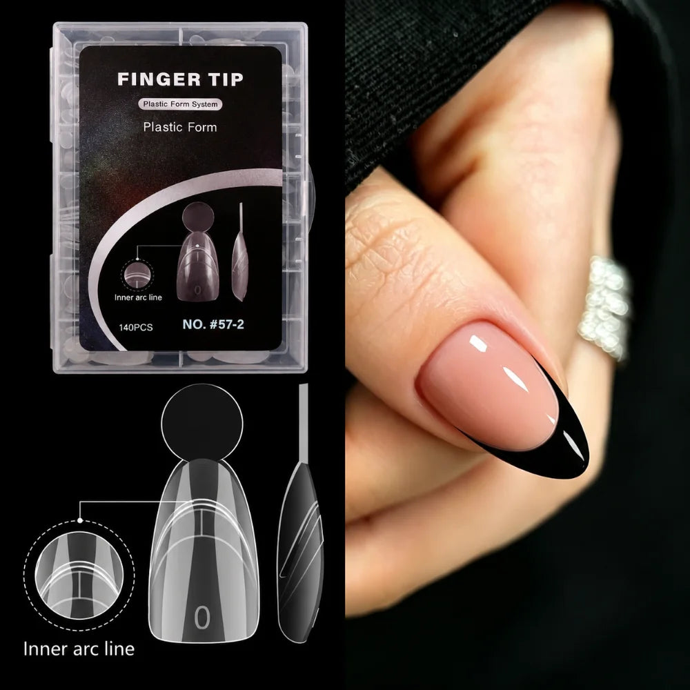 14 Sizes French Nail Dual Forms – Reusable Full Cover Molds