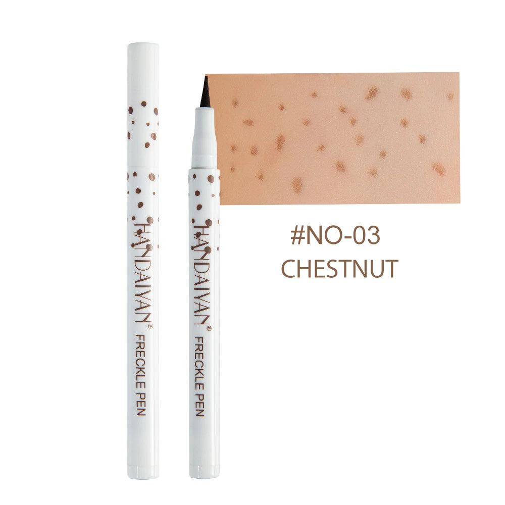 HANDAIYAN Waterproof Freckle Pen – Natural Fake Spot Makeup Freckle Makeup Pen PRIMED 03 CHESTNUT