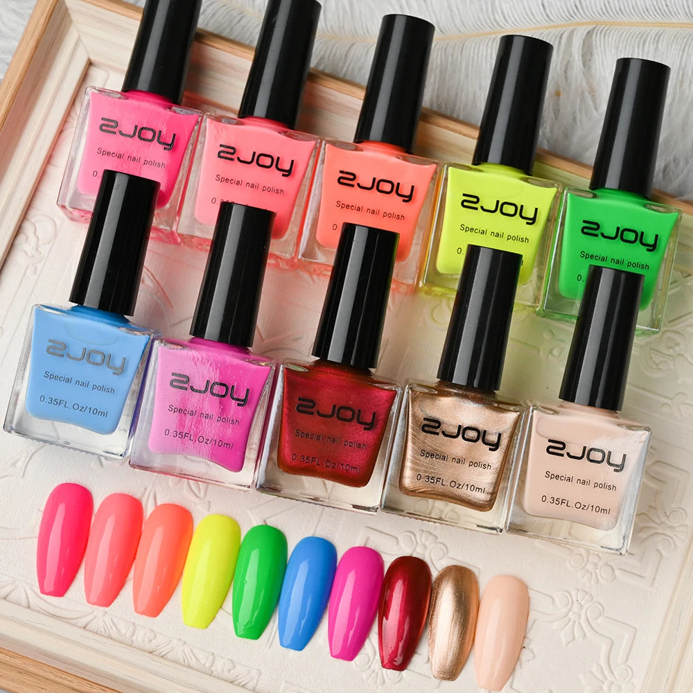 10ml Nail Art Stamping Polish – 30 Colors Air Dry Varnish Nail Stamping Polish PRIMED