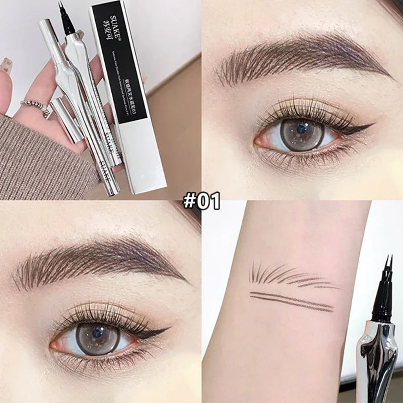 Ultra-Fine Split-Tip Eyebrow Pencil & Eyeliner – Waterproof Eyebrow Pencil PRIMED 01