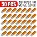 50 PCS Colour USB Flash Drives 1–64GB | Bulk Custom Logo Pack USB Flash Drive PRIMED 128M Yellow USB 2.0