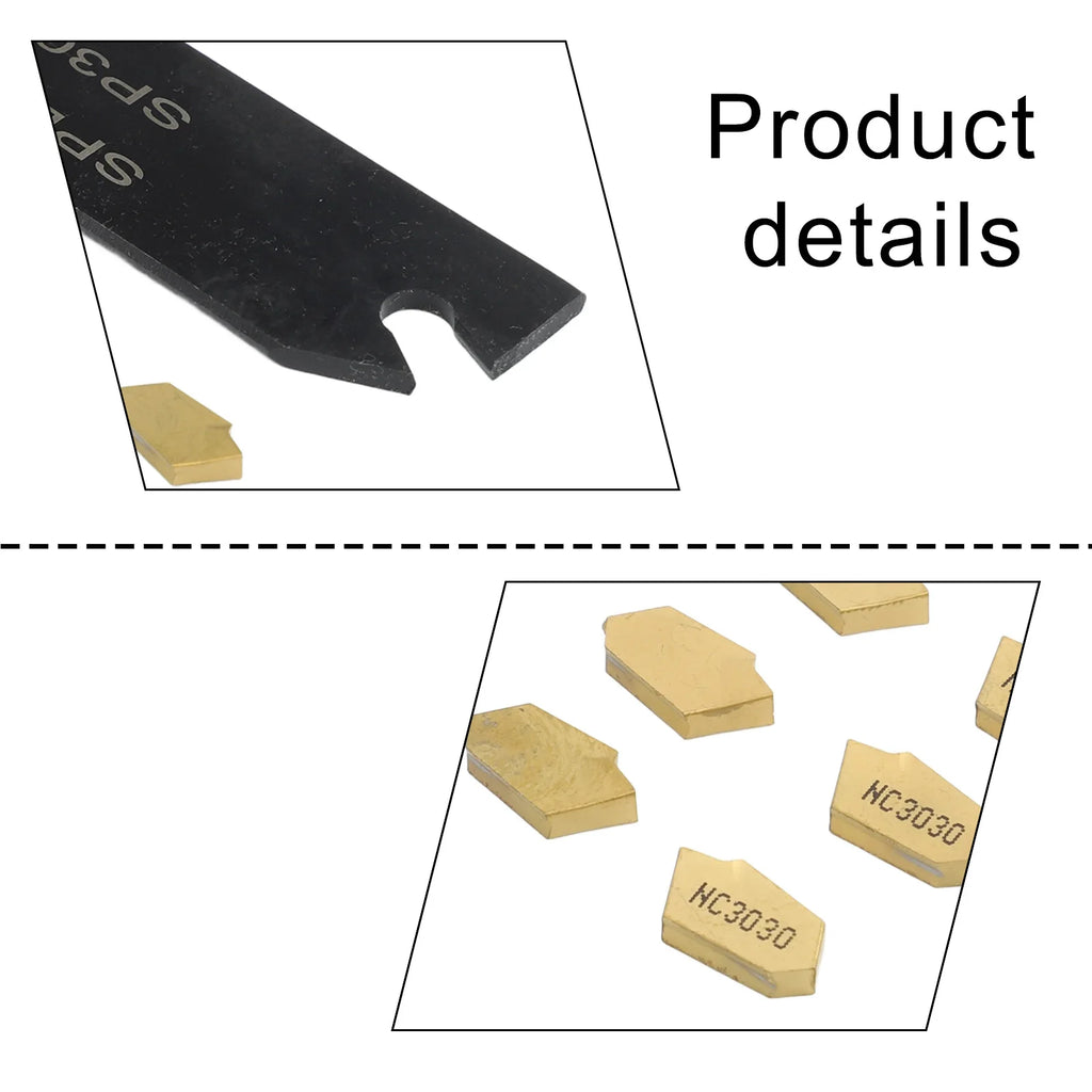 SPB26-3 Grooving Tool Holder + 10 GTN-3 SP300 Carbide Inserts Grooving Tool Set PRIMED China Mainland