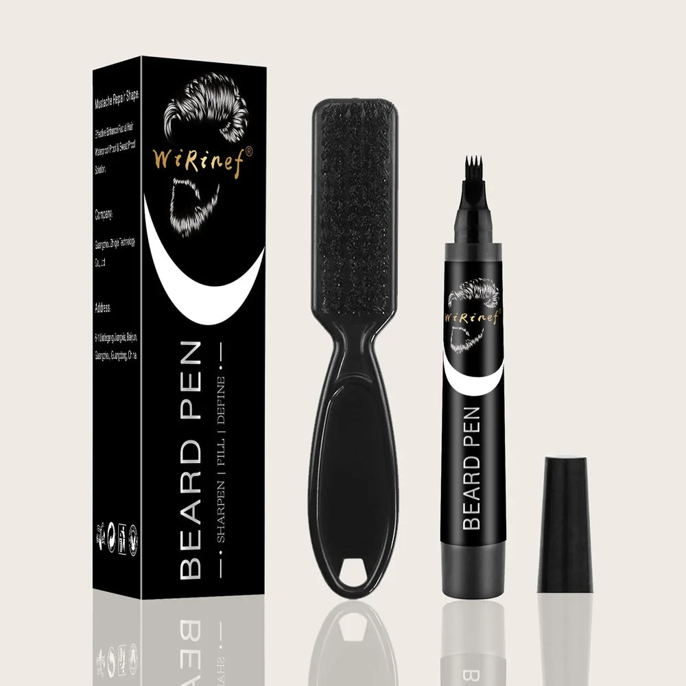 Waterproof Beard Filler Pen & Brush Set – Natural Finish Beard Filler Pen PRIMED SZ51-SZ23