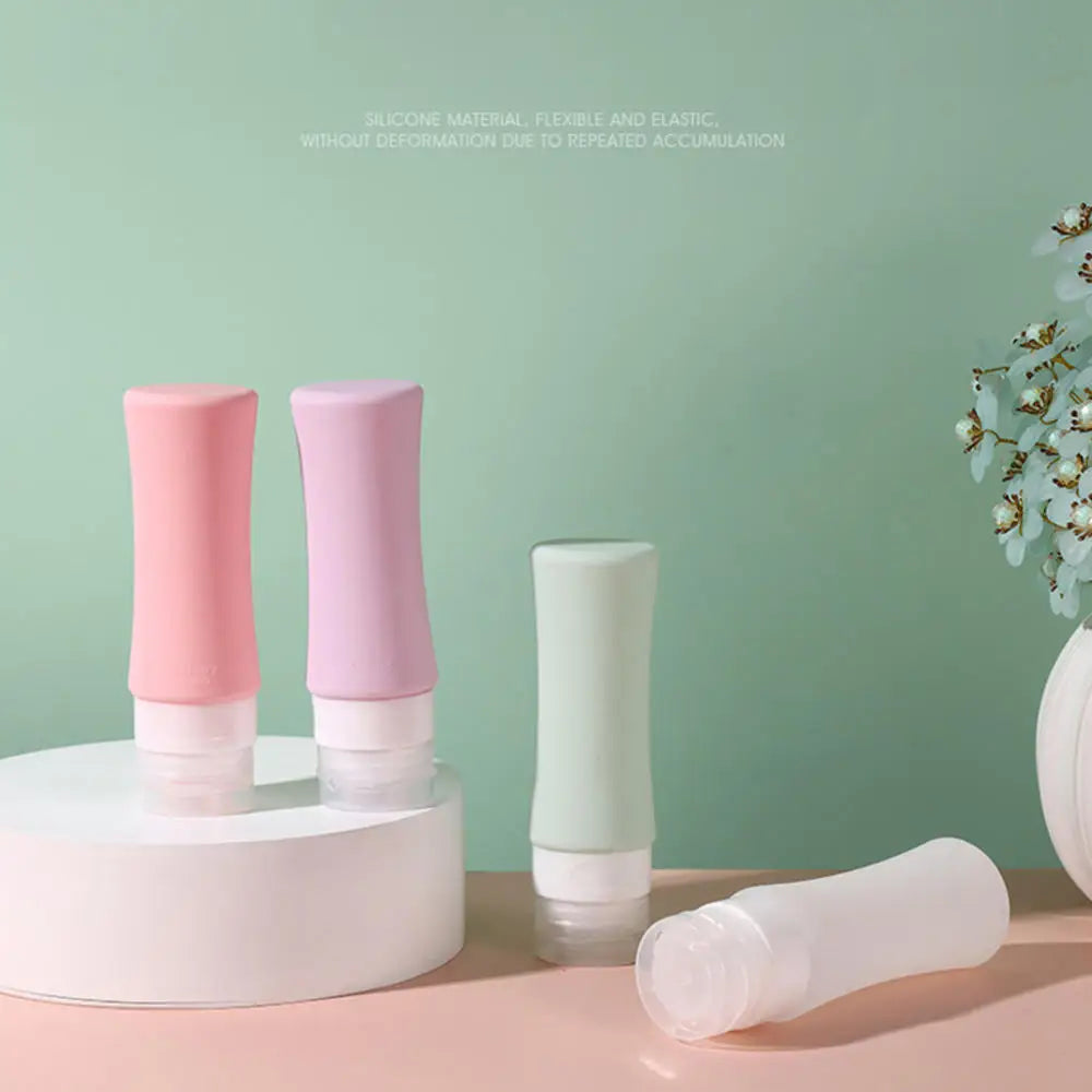 Silicone Travel Bottles 90ml – TSA-Ready Liquid Dispensers