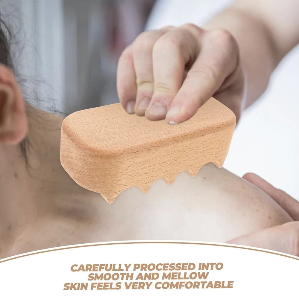 Wooden Gua Sha Scraping Board – Full Body Massage Tool