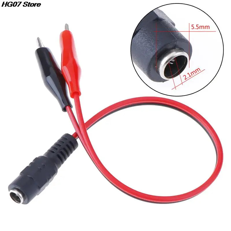 Alligator Clip 12V DC Power Cable 25cm – Crocodile Wire Connector