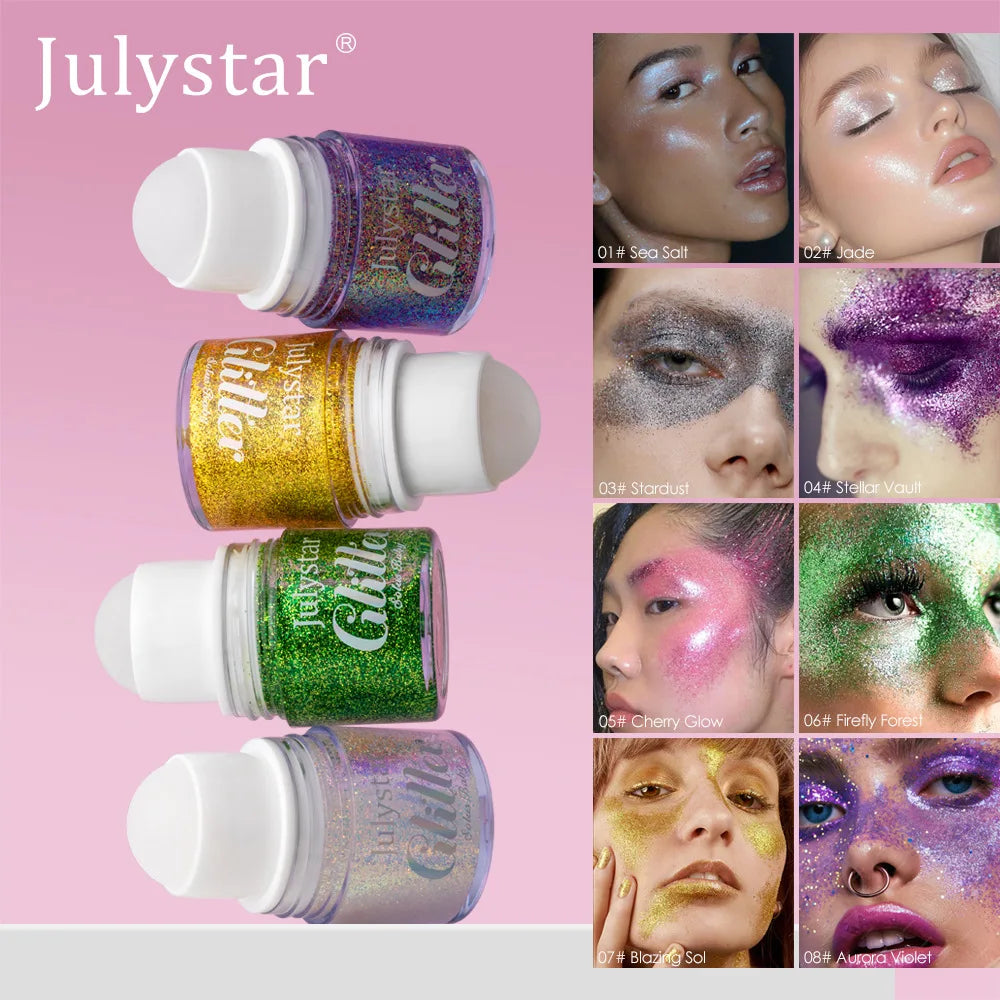 Glitter Gel Cream Face Body Eye Sequin Stage Makeup 20g Glitter Eyeshadow Gel PRIMED