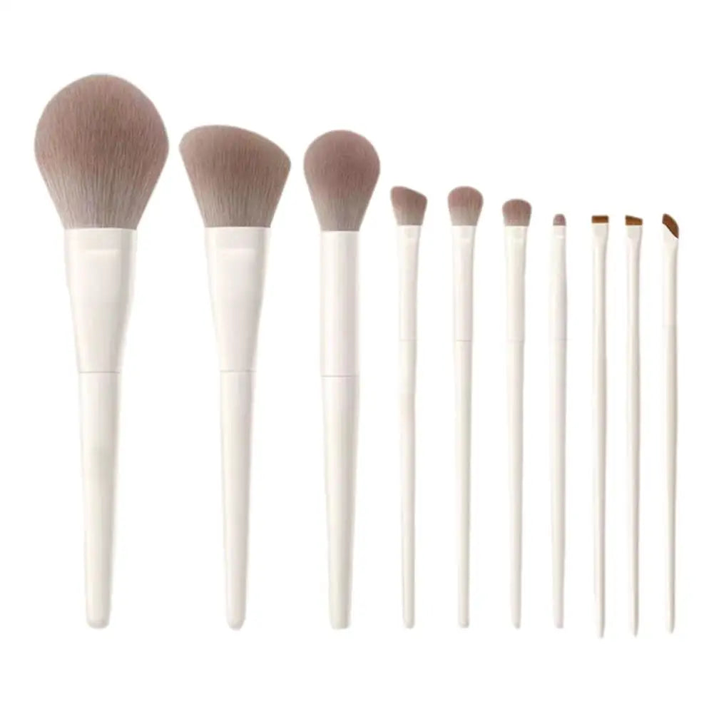 Professional Makeup Brush Set – Foundation, Blush & Eyeshadow Makeup Brush Set PRIMED 10pcs