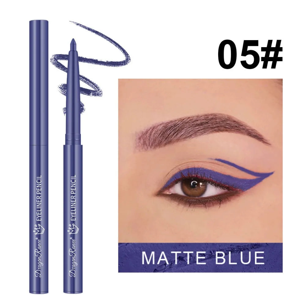 Waterproof Gel Eyeliner Pencil | Matte & Shimmer, 10 Colors