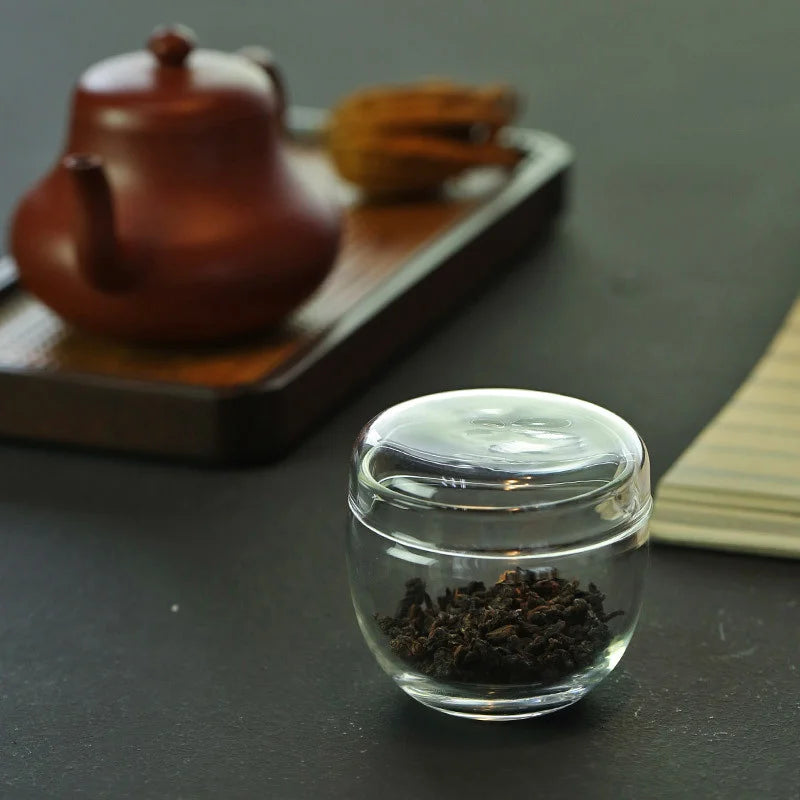 Small Glass Jar with Lid | Mini Kitchen Storage Container