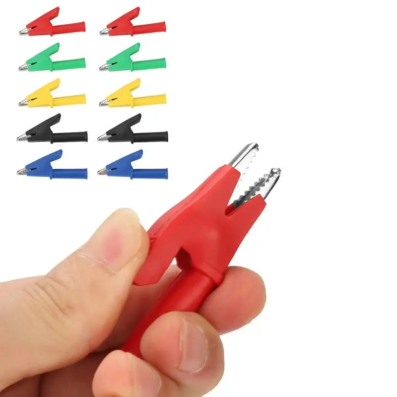 Nickel-Plated Copper Alligator Clip – Insulated Color-Coded Electrical Test Clip PRIMED