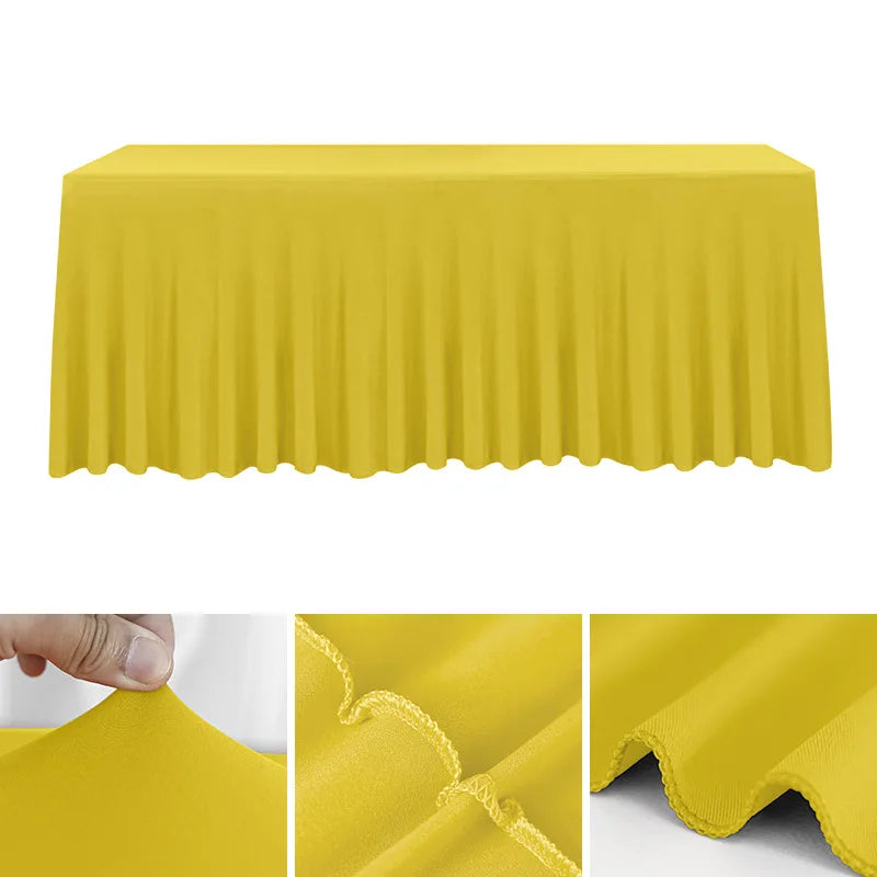 Spandex Rectangle Tablecloth – Waterproof & Washable Table Cover