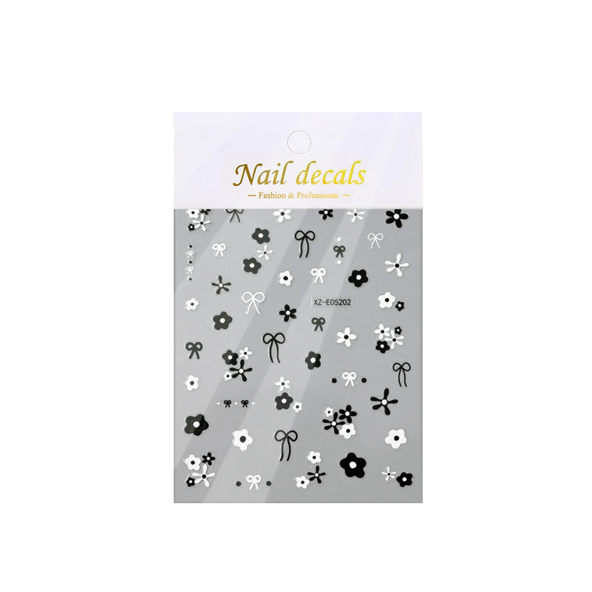 Piano Keys 5D Embossed Nail Art Stickers | DIY Manicure Decals
